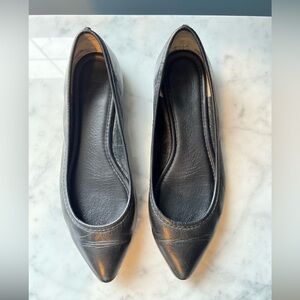 Frye Black Leather Flats